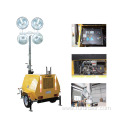 Mobile trailer metal halide lamp light tower with telescopic high mast FZMT-1000B